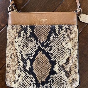 Coach Kitt Messenger Crossbody Python Snake